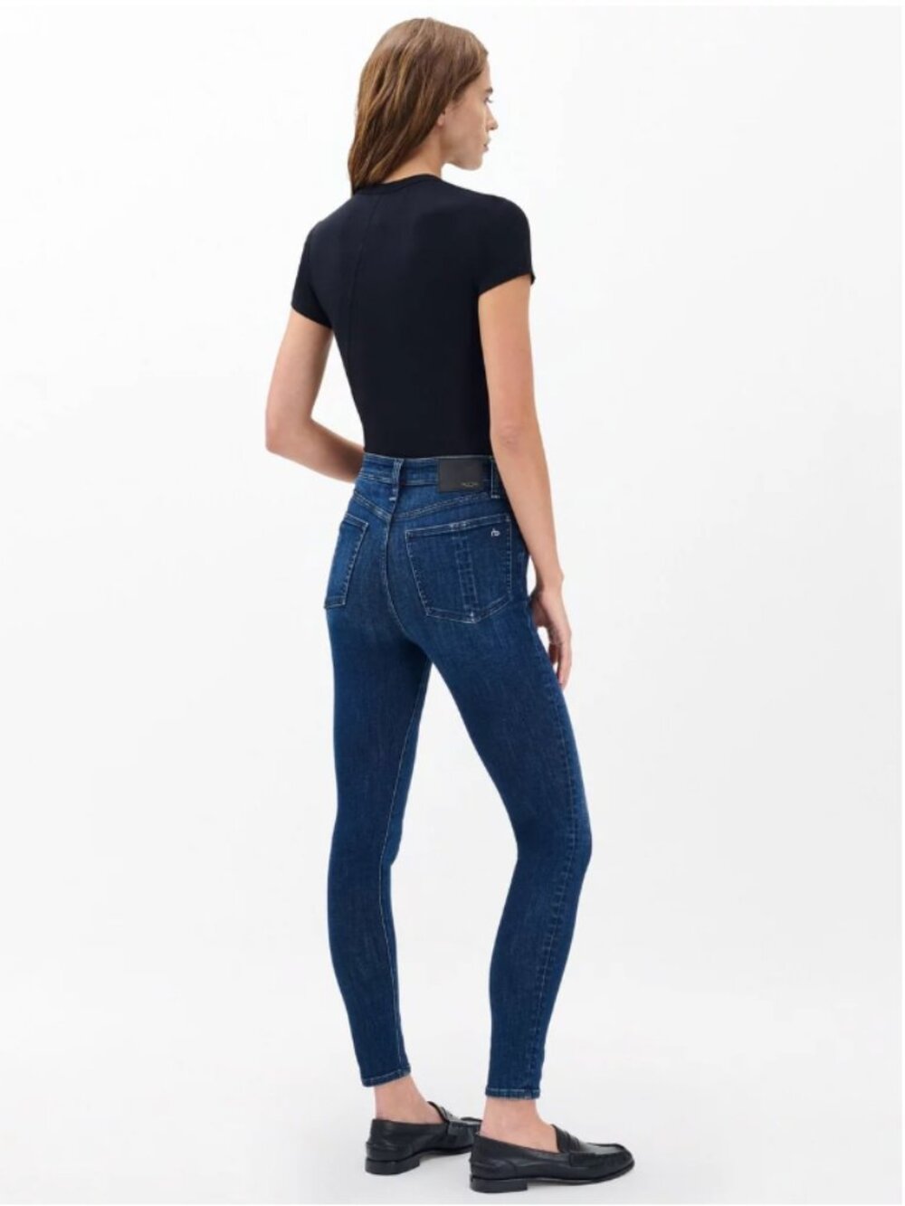 Rag & Bone Nina Skinny Dark Blue Jeans - Size 31 - Picture 4 of 11